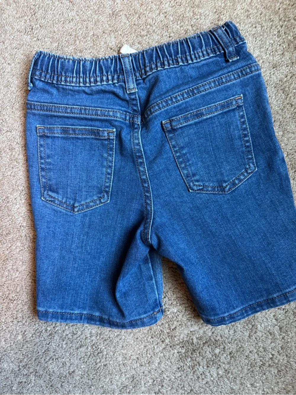 Kids Blue Denim Pull-On Shorts
